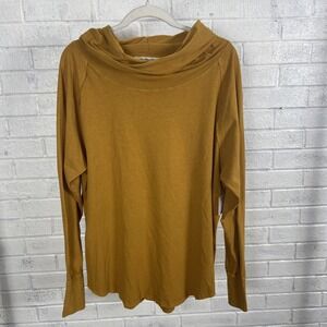 Free People We the Free Dont you Want Me Tee Womens M Golden Boho Casual